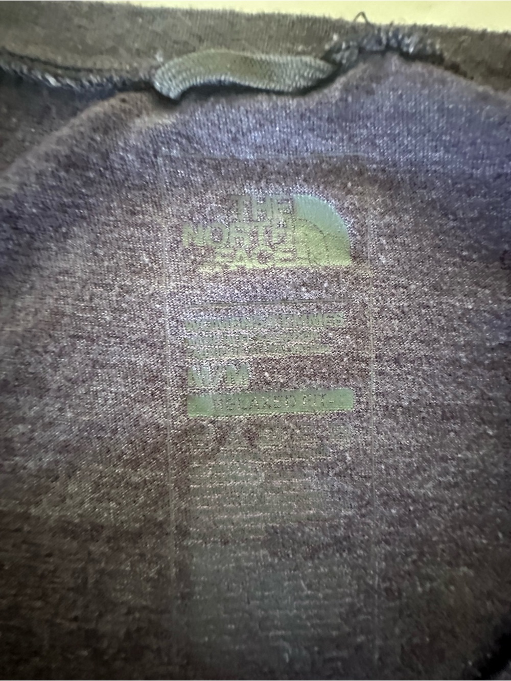 The North Face Purple Long Sleeve Tee with Teal Mountain Logo - Picture 7 of 9